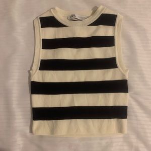 Striped Zara crop top